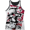 Angry Red Black Back Mens Tank