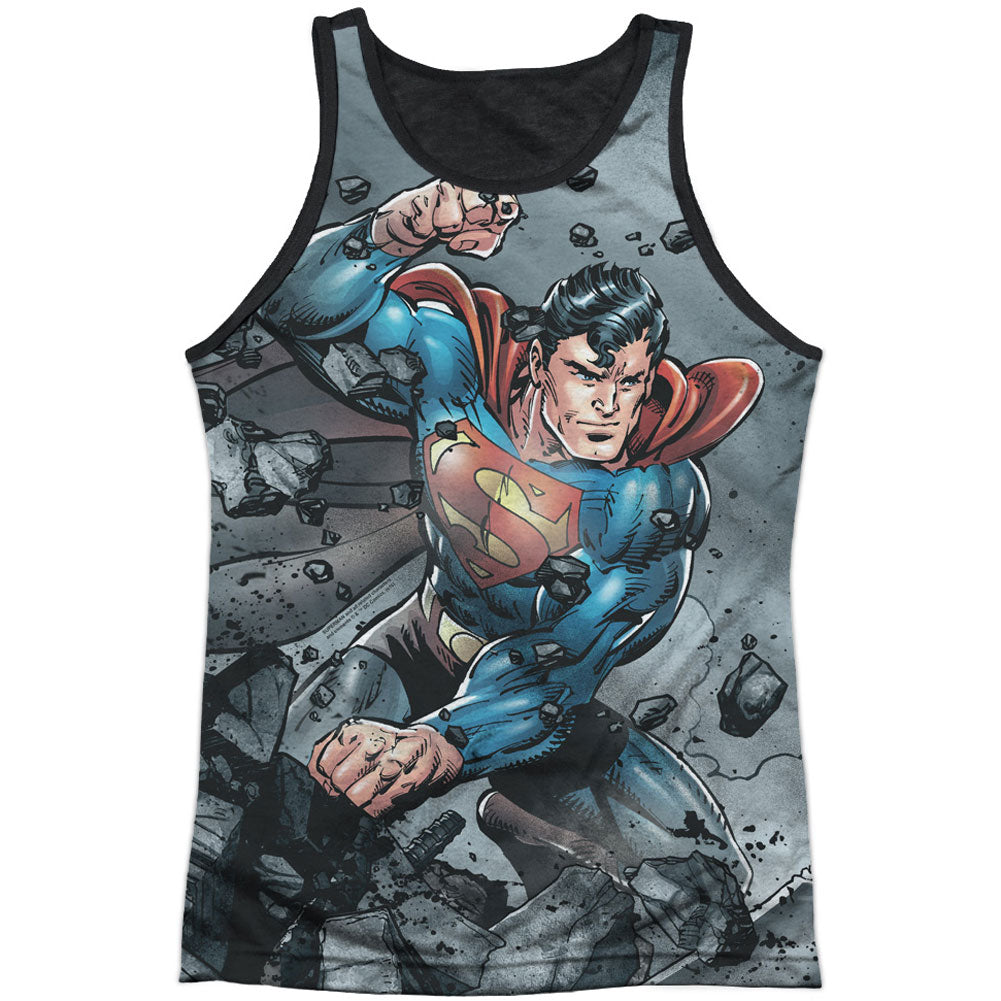 Superman Vs Doomsday Black Back Mens Tank
