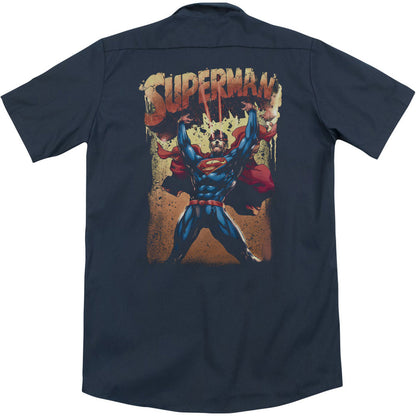 Superman Lift Up(Back Print) Workshirt