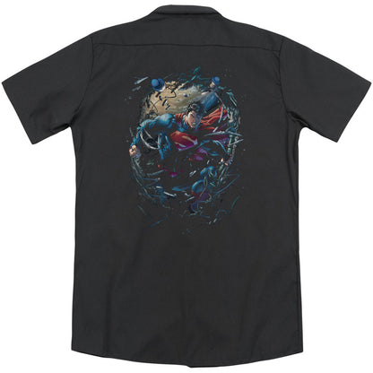 Superman Breaking Space(Back Print) Workshirt
