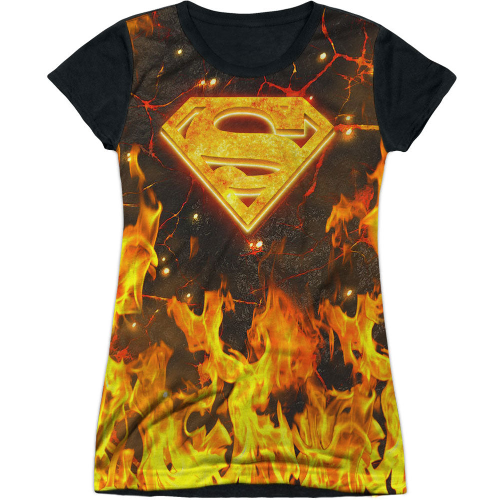 Fire Logo Sublimation Junior Top