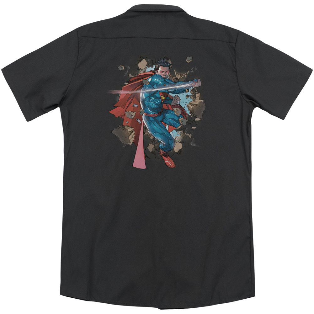 Superman Rock Breaker(Back Print) Workshirt