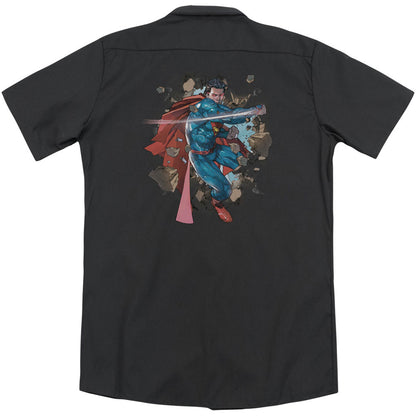 Superman Rock Breaker(Back Print) Workshirt