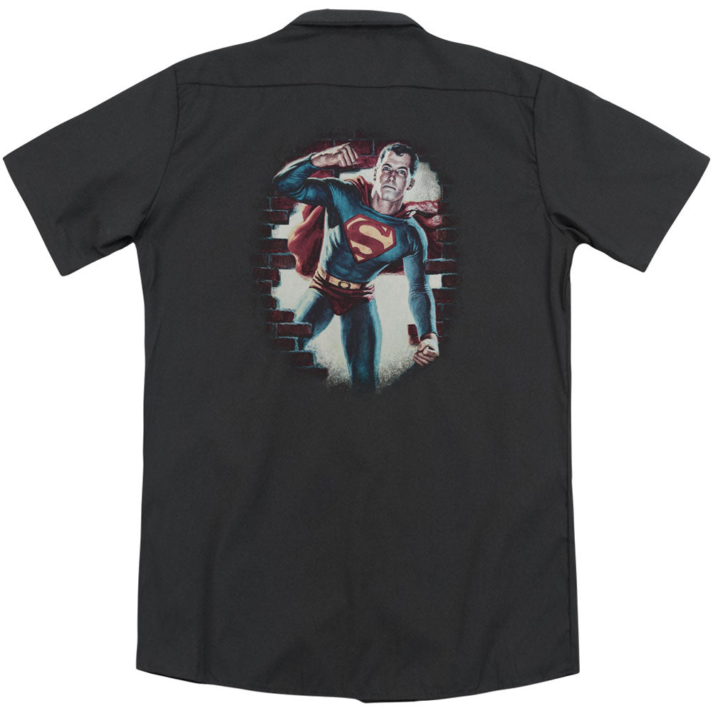 Superman Vintage Steel(Back Print) Workshirt