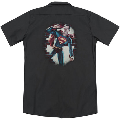 Superman Vintage Steel(Back Print) Workshirt