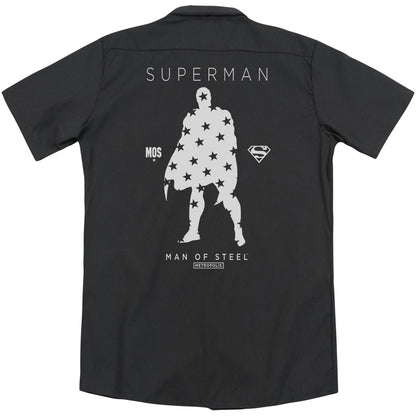 Superman Star Silhouette(Back Print) Workshirt