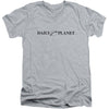 Daily Planet Logo Adult V-Neck Slim Fit T-shirt