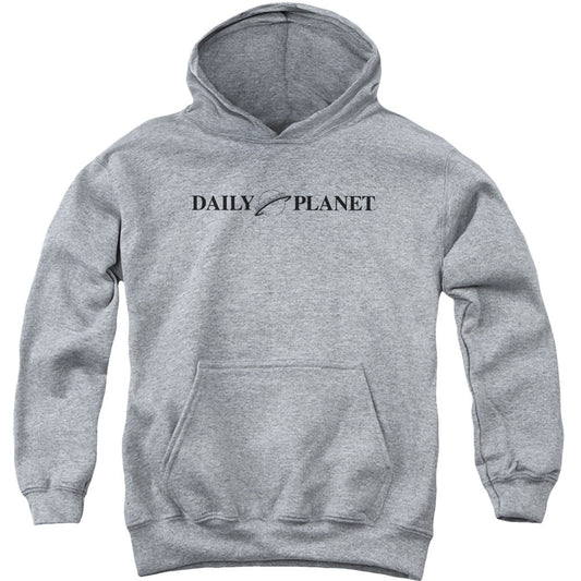 Daily Planet Logo Youth 50% Poly Hooded Sweatshirt