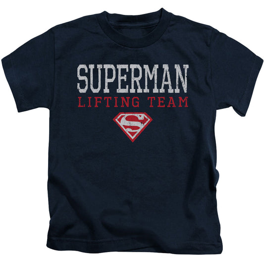 Superman Lifting Team Juvenile Childrens T-shirt