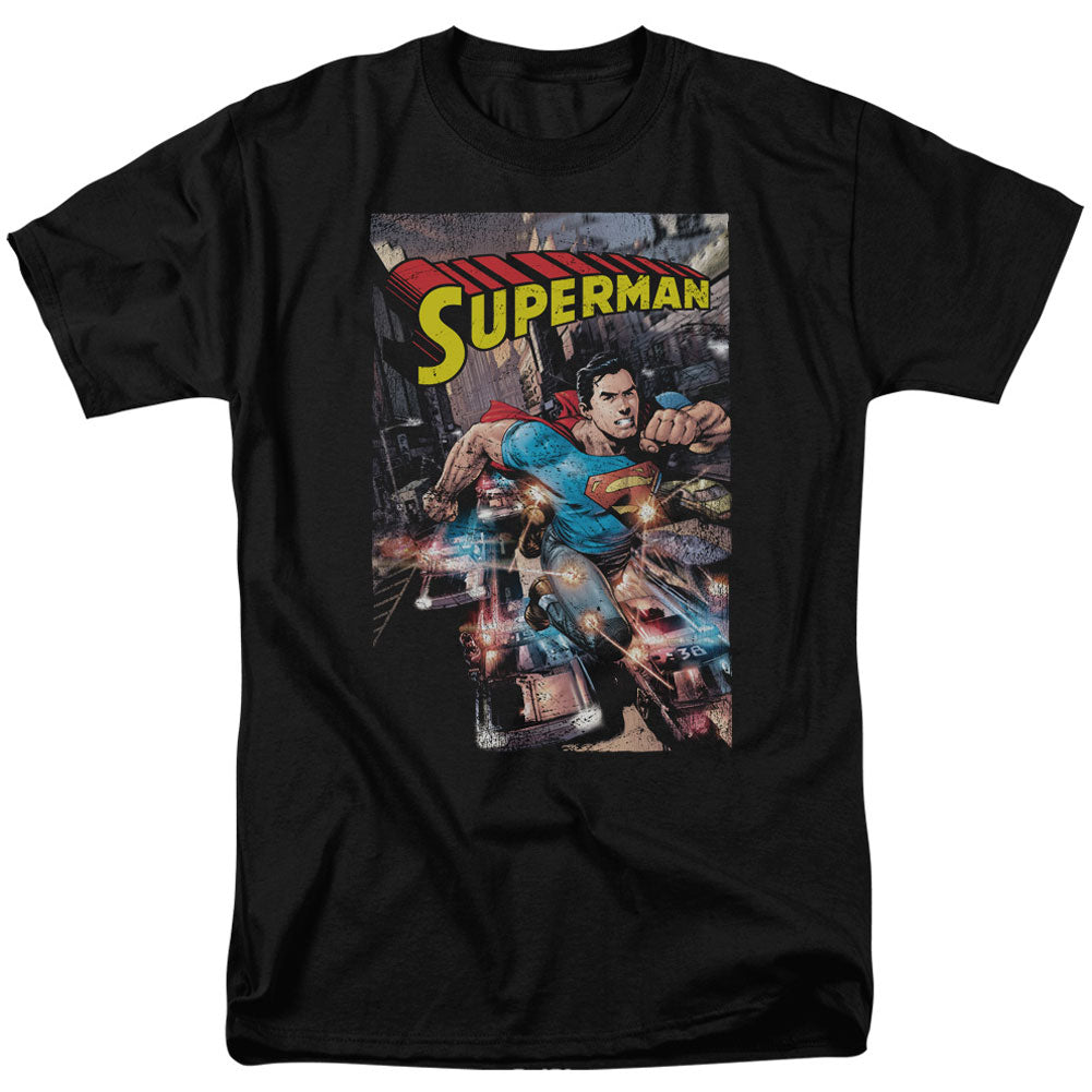 Superman Action One Adult T-shirt