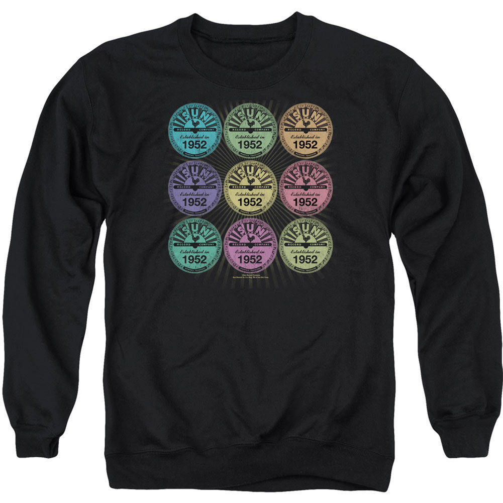 Sun Records Rocking Color Block Adult Sweatshirt