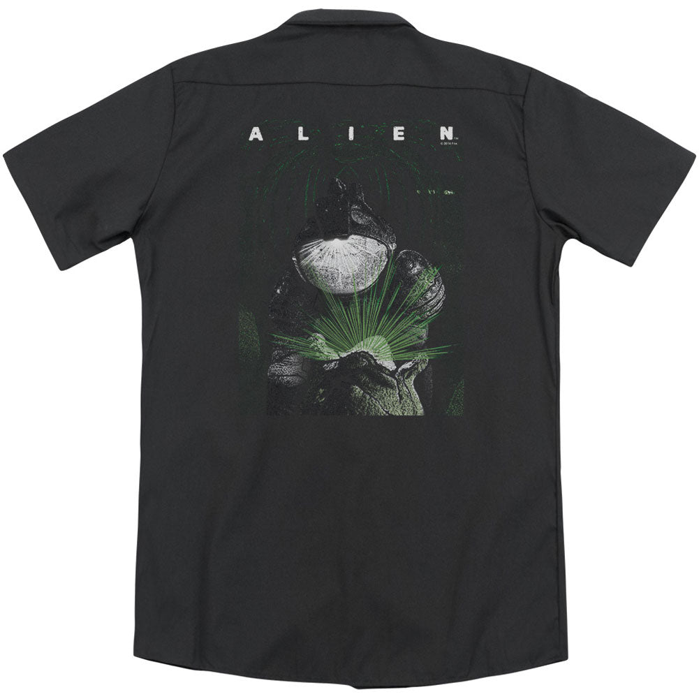 Alien Take A Peak(Back Print) Workshirt