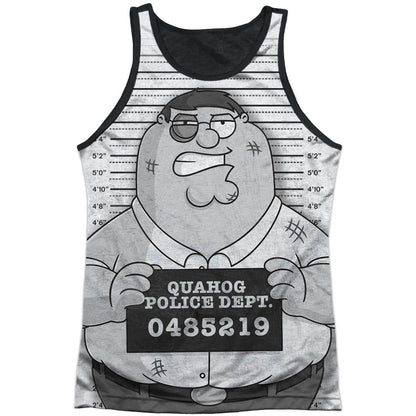 Mug Shot Black Back Mens Tank