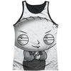 Stewie Head Black Back Mens Tank