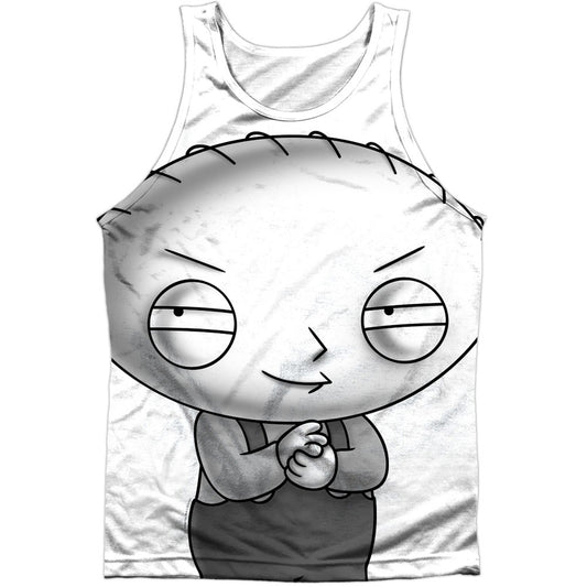 Stewie Head 100% Poly Mens Tank