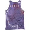 Lightning And Fire 100% Poly Front/Back Print Mens Tank