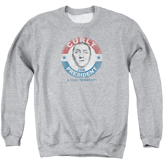 Three Stooges Curly For President Adult Sweatshirt