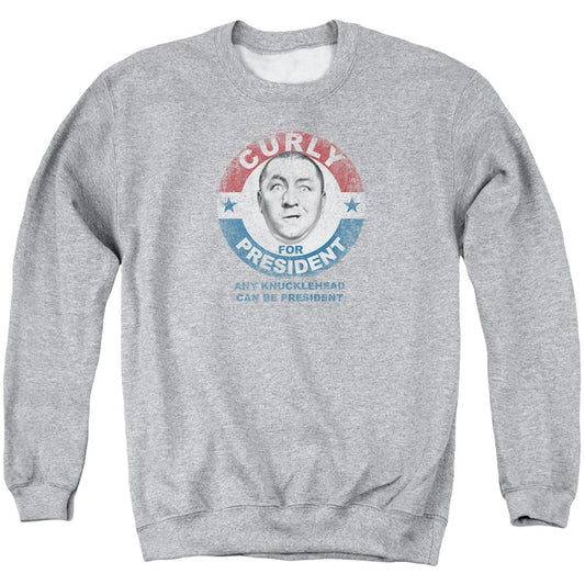 Three Stooges Curly For President Adult Sweatshirt