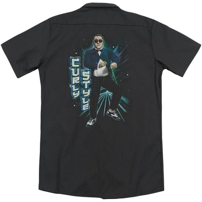 Three Stooges Curly Style (Back Print) Workshirt