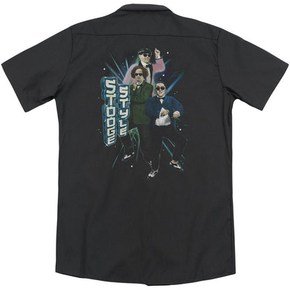 Three Stooges Stooge Style (Back Print) Workshirt