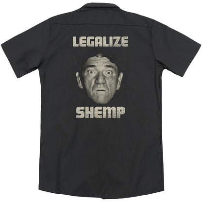 Three Stooges Legalize Shemp (Back Print) Workshirt