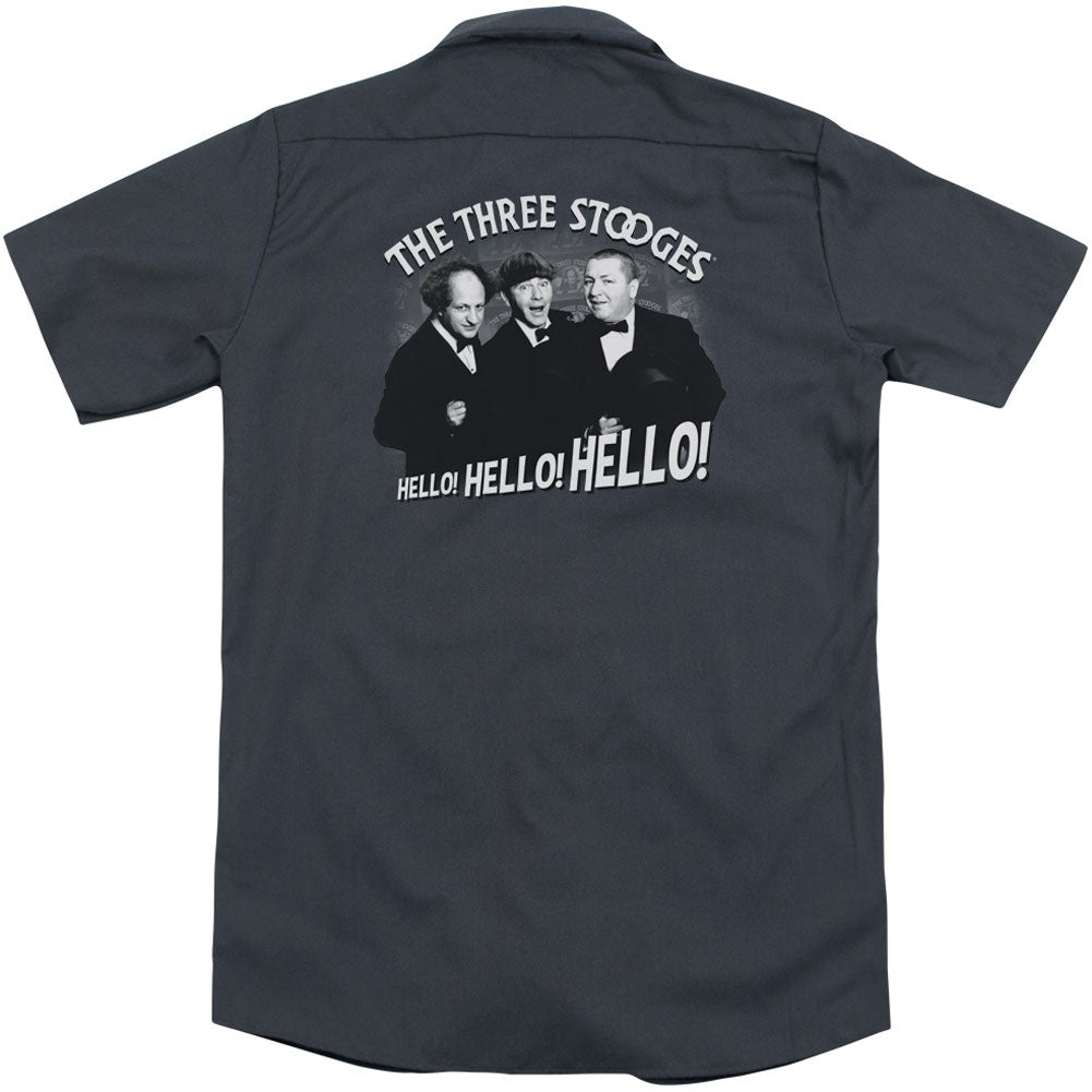 Three Stooges Hello Again(Back Print) Workshirt