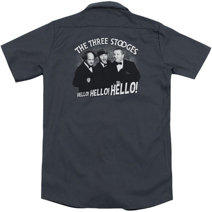 Three Stooges Hello Again(Back Print) Workshirt