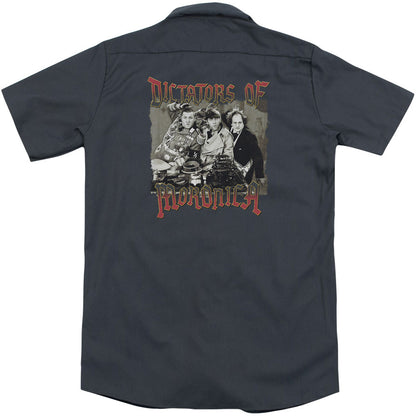 Three Stooges Moronica(Back Print) Workshirt
