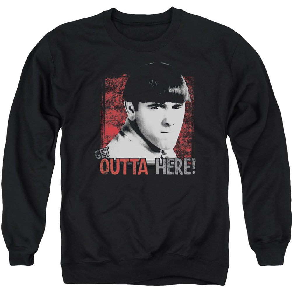Three Stooges Get Outta Here Adult Sweatshirt