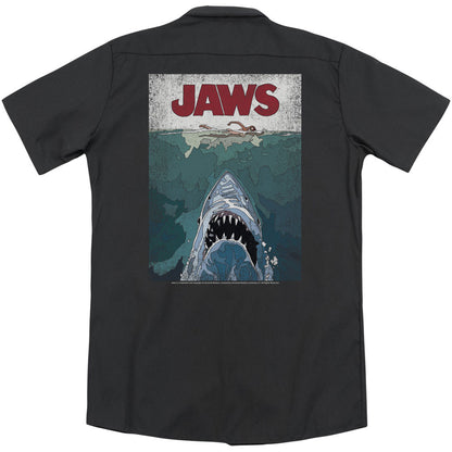 Jaws Lined Poster(Back Print) Workshirt