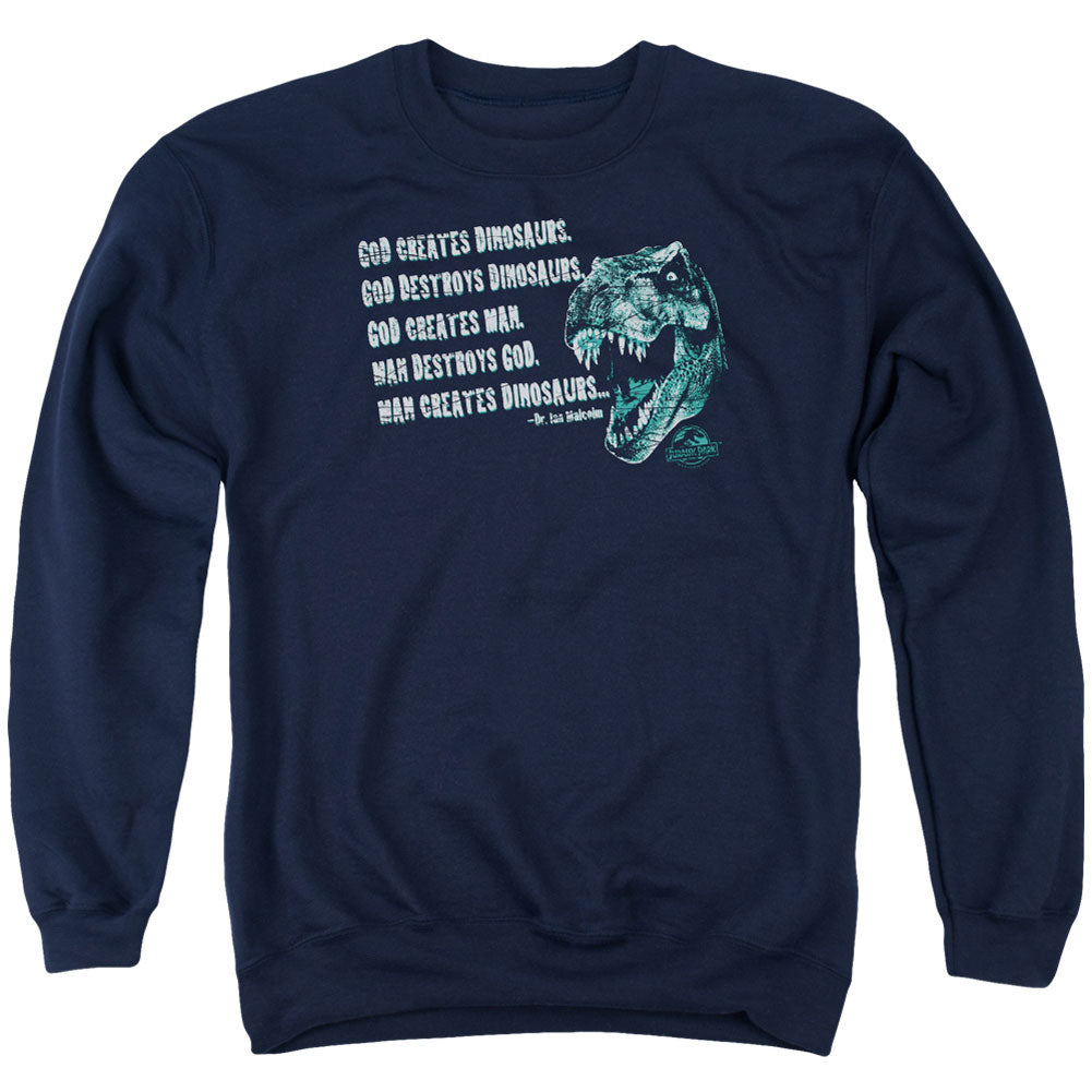 God Creates Dinosaurs Adult Sweatshirt