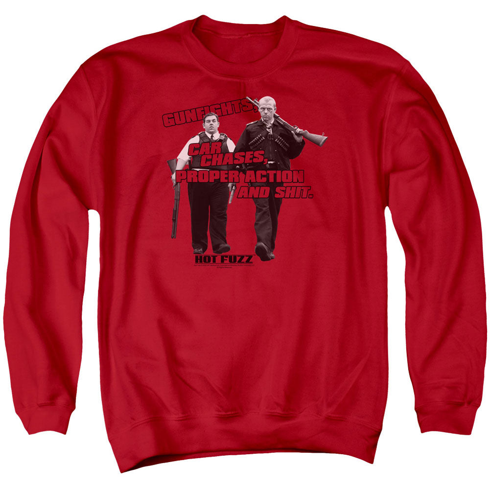 Hot Fuzz Day's Work Adult Sweatshirt