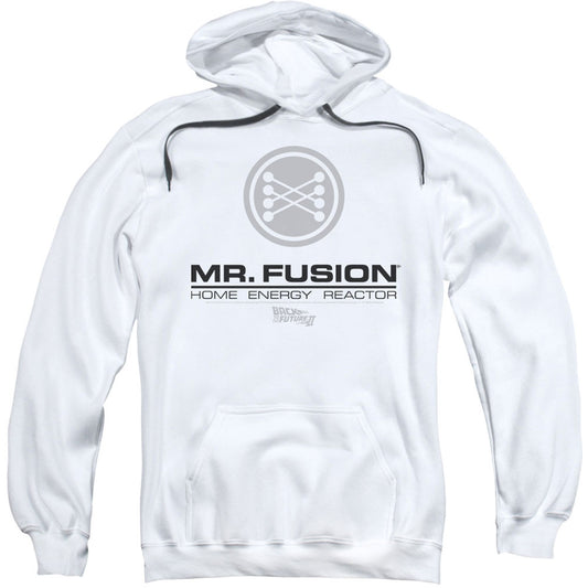 Back To The Future Mr. Fusion Logo Adult 25% Poly Hooded Sweatshirt