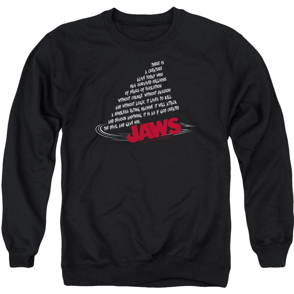 Jaws Dorsal Text Adult Sweatshirt