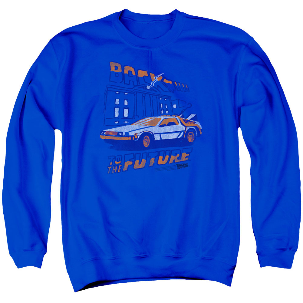 Back To The Future Lightning Strikes Adult Sweatshirt