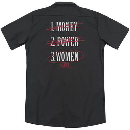 Scarface Money Power Women (Back Print) Workshirt