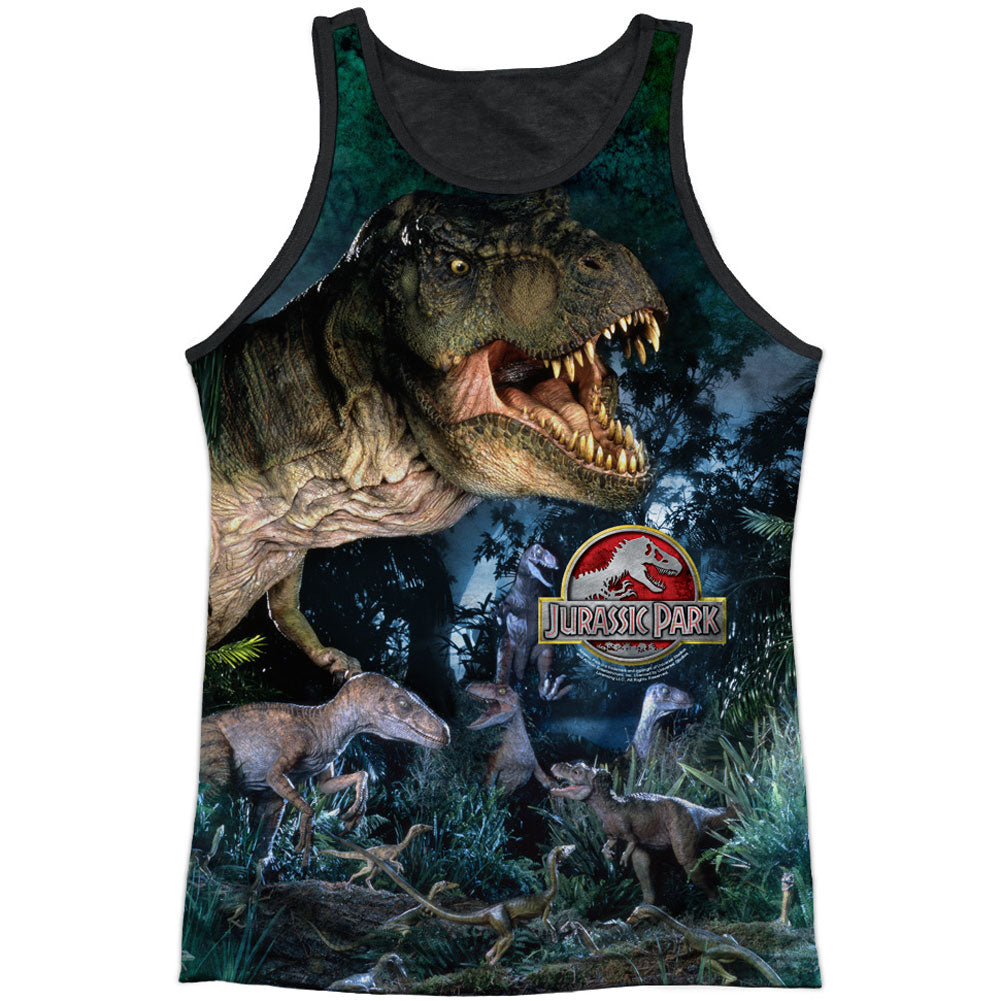 Dinos Gather Black Back Mens Tank