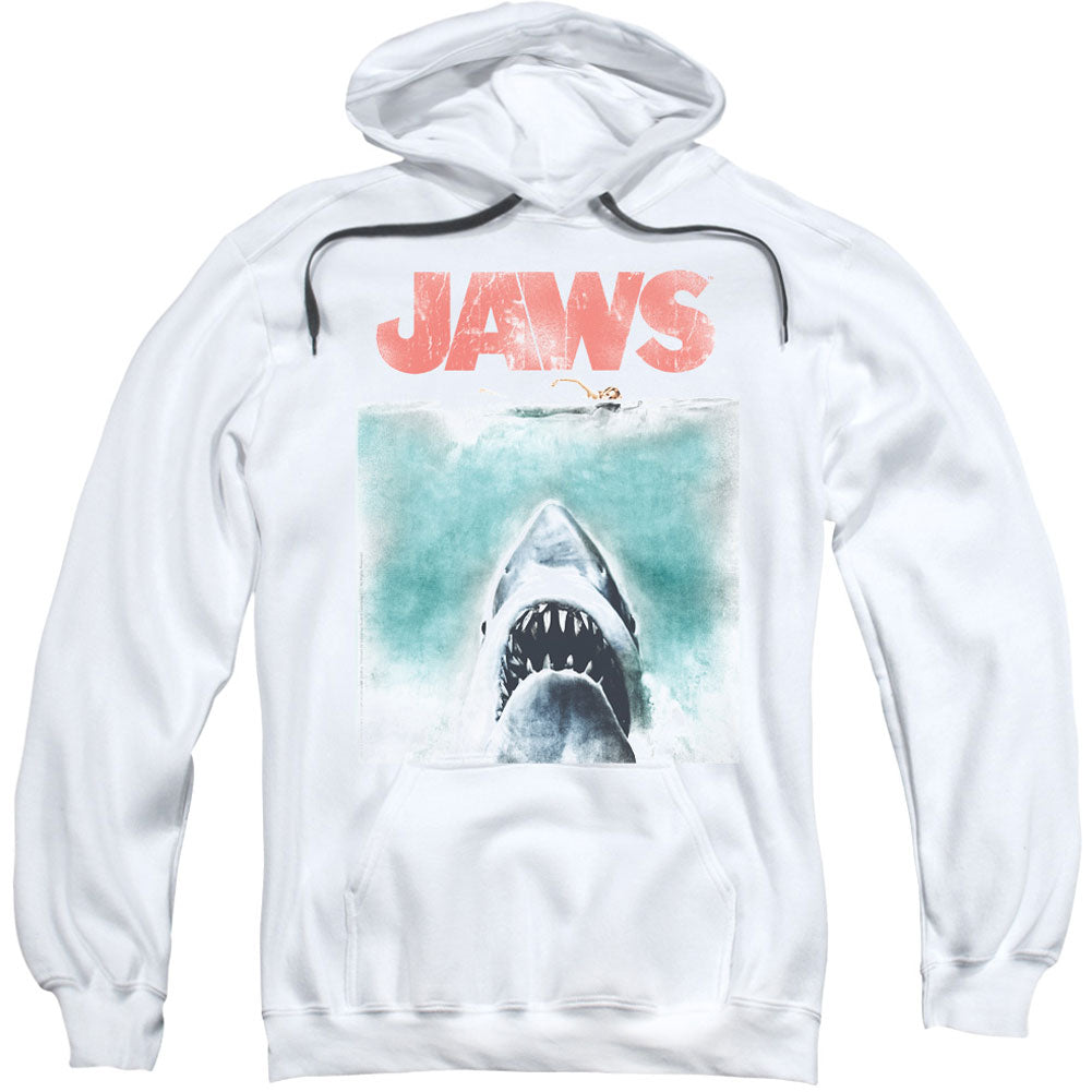 Jaws Vintage Poster Adult 25% Poly Hooded Sweatshirt