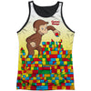 Building Blocks Black Back Mens Tank