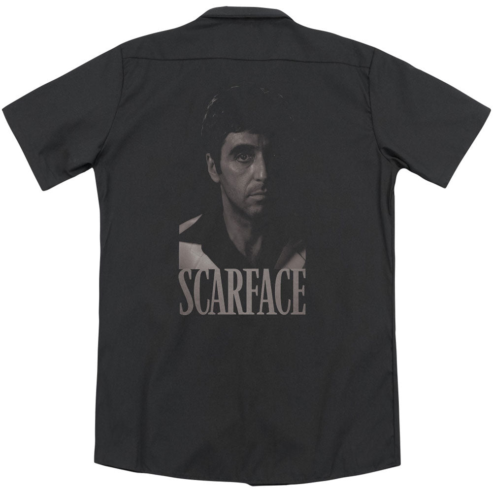 Scarface B&w Tony(Back Print) Workshirt