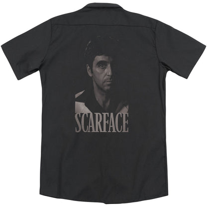 Scarface B&w Tony(Back Print) Workshirt
