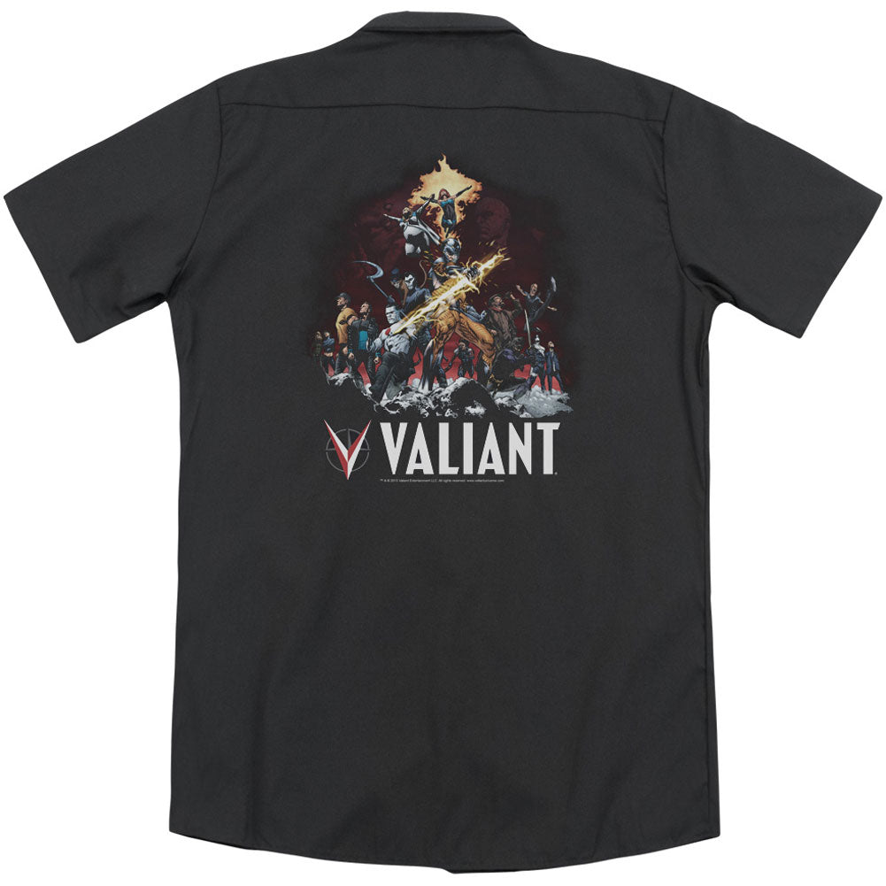 Valiant Fire It Up(Back Print) Workshirt