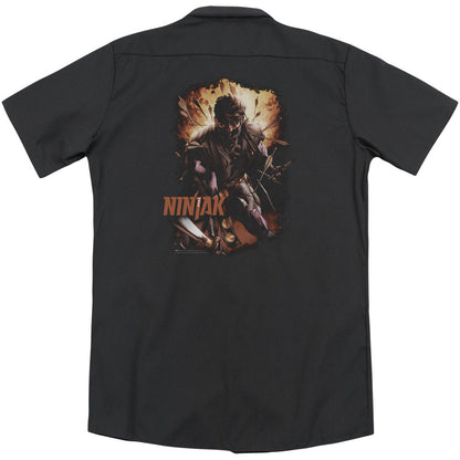 Fiery Ninjak(Back Print) Workshirt