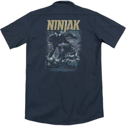 Ninjak Rainy Night Ninjak(Back Print) Workshirt