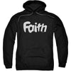 Faith Logo Adult 25% Poly Hooded Sweatshirt