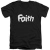 Faith Logo Adult V-Neck Slim Fit T-shirt