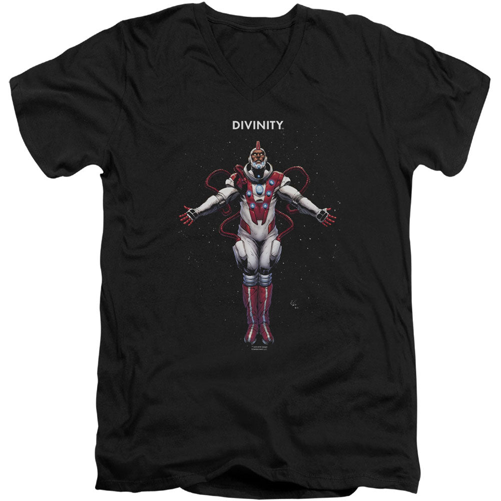 Divinity Space Adult V-Neck Slim Fit T-shirt