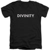 Divinity Logo Adult V-Neck Slim Fit T-shirt