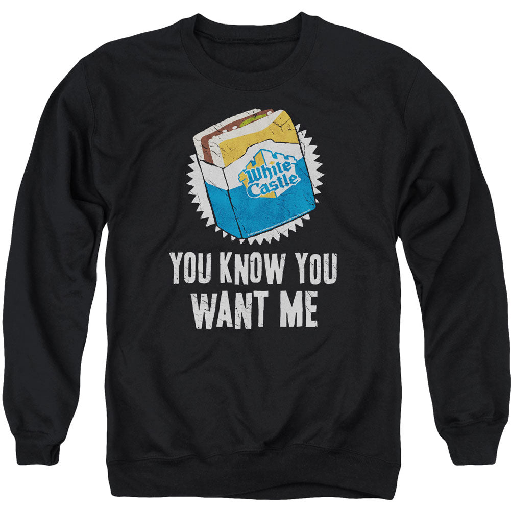 White Castle Want Me Adult Sweatshirt