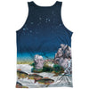 Topographic Oceans 100% Poly Front/Back Print Mens Tank